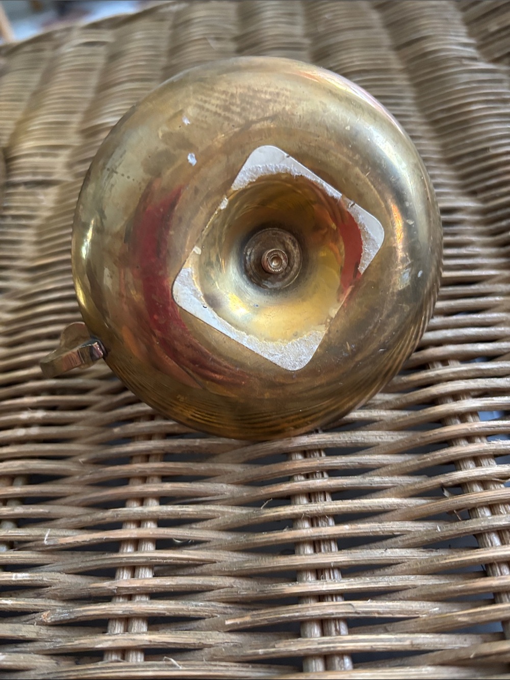 Vintage Brass Cloisonné Enamel Chamberstick (Candle Holder) - Picture 7 of 7